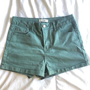 Forever 21 Jean Shorts- Forest Green NWOT